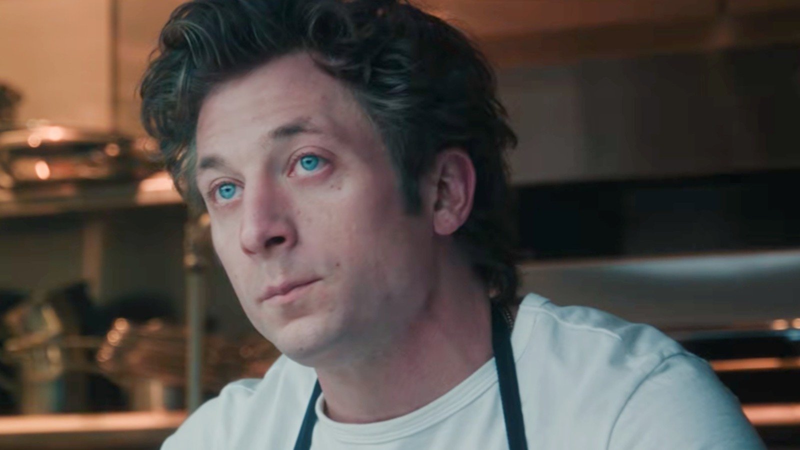 Jeremy Allen White looking serious in the final season of The Bear
